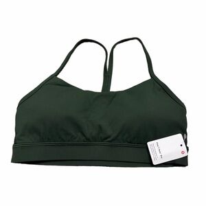 NWT Lululemon Flow Y Bra *Nulu A-C Cup (Rainforest Green) Size 8